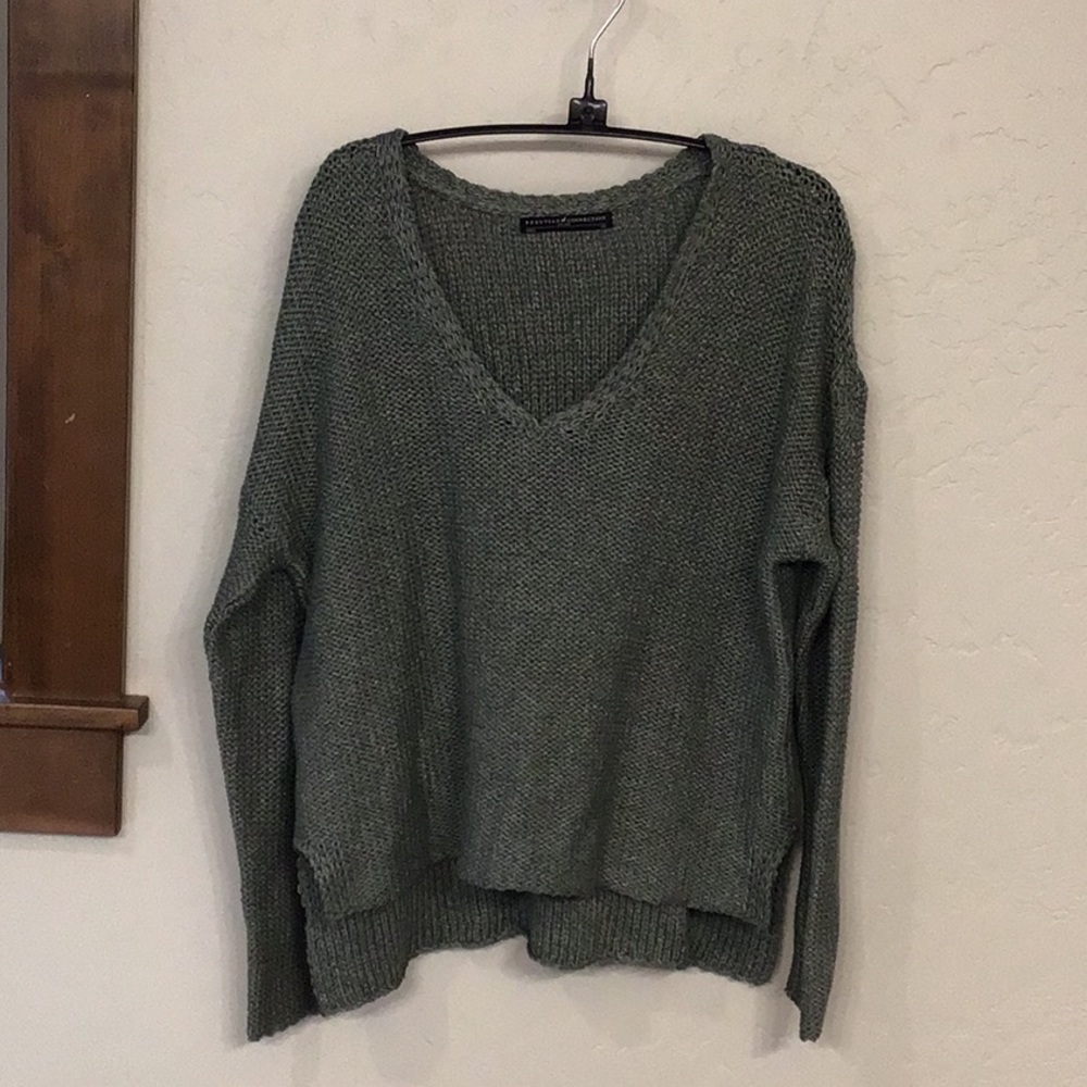 Peruvian Connection 100% Pima cotton sweater, XS, green - Picture 1 of 12